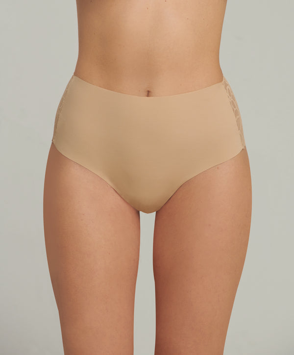 Tris SLIP Vita Alta &Lace Donna - lycra art. KS575